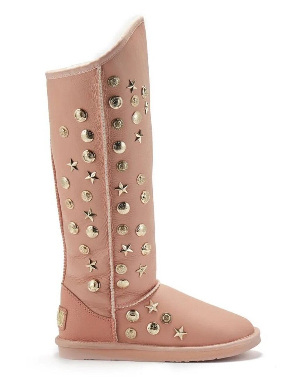 Australia Luxe Collective Angel Tall Rose Sheepskin Boots Womens 7 NWOB